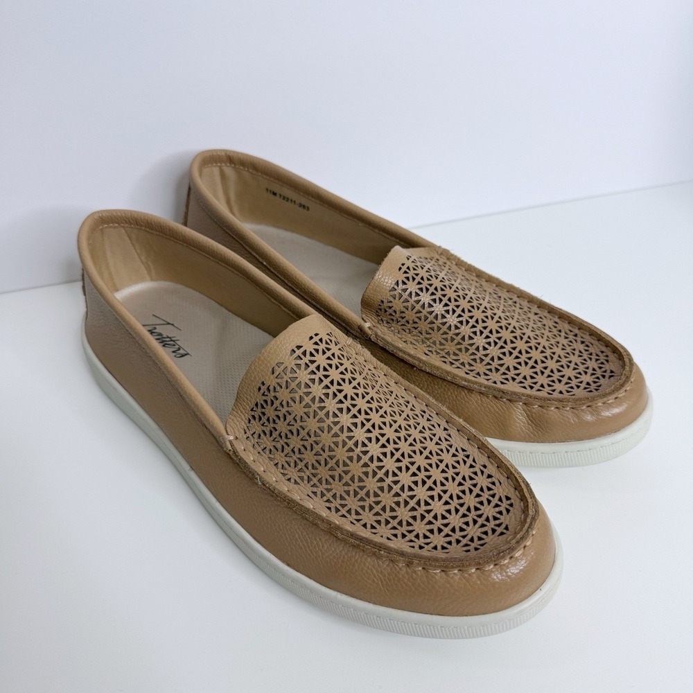 Trotters Audrey Women's Leather Loafers 11M Round Toe Slip On‎ Workwear Casual